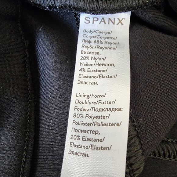 Spanx The Perfect Black Pant Bootcut Ponte Leggings Size Small Black - Picture 10 of 11